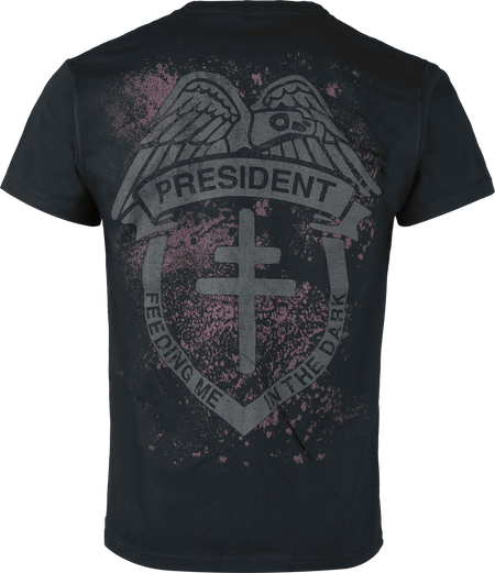T-Shirt Manches courtes  de President - Patch - S à 3XL - pour Homme - noir - President - View 2