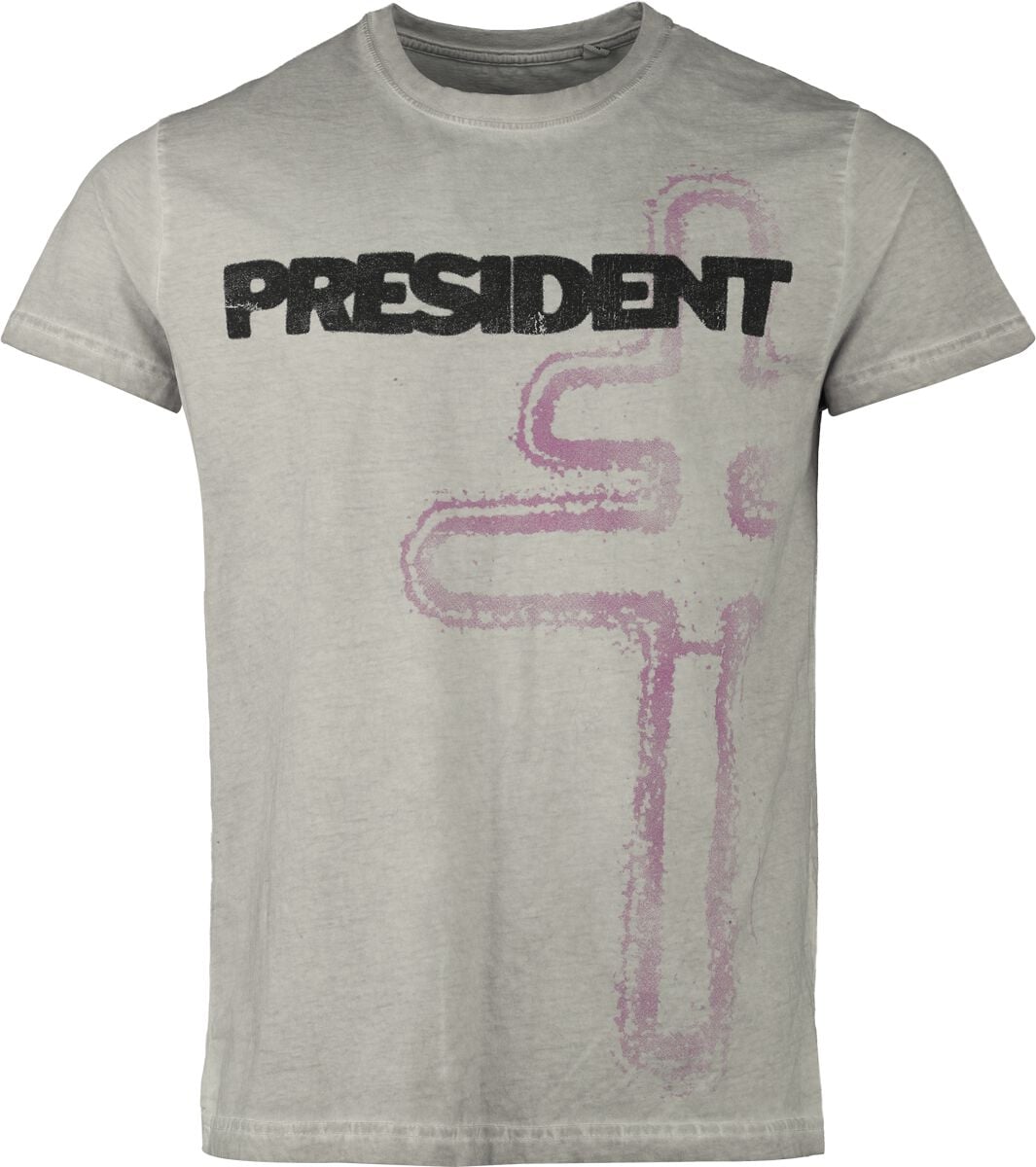 T-Shirt Manches courtes  de President - Angel - S à 3XL - pour Homme - gris - President