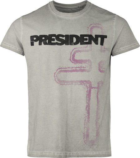 T-Shirt Manches courtes  de President - Angel - S à 3XL - pour Homme - gris - President