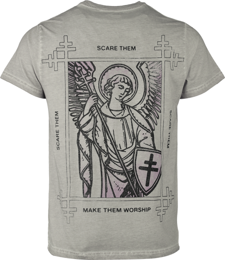 T-Shirt Manches courtes  de President - Angel - S à 3XL - pour Homme - gris - President - View 2