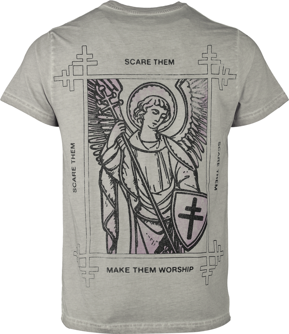 T-Shirt Manches courtes  de President - Angel - S à 3XL - pour Homme - gris - President - View 2