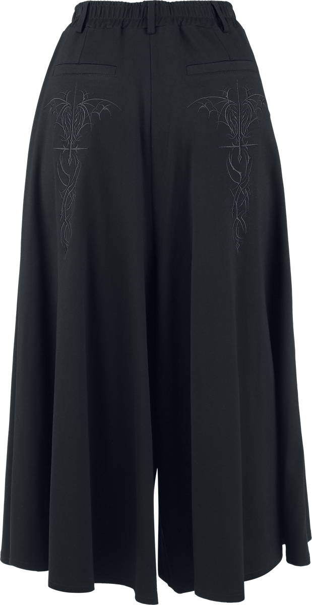 Pantalon en toile Gothic de Gothicana by EMP - Eternal Allure - S à XL - pour Femme - noir - Gothicana by EMP - View 2