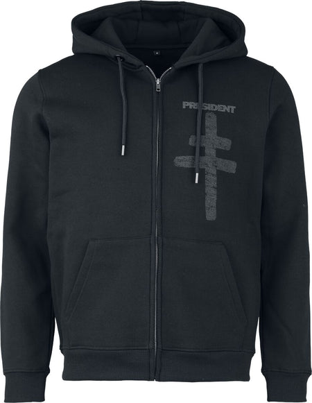 Sweat-shirt à capuche  de President - Rage - S à 3XL - pour Homme - noir - President
