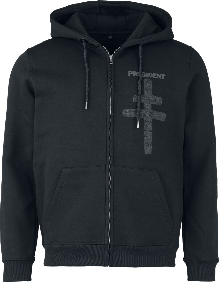 Sweat-shirt à capuche  de President - Rage - S à 3XL - pour Homme - noir - President