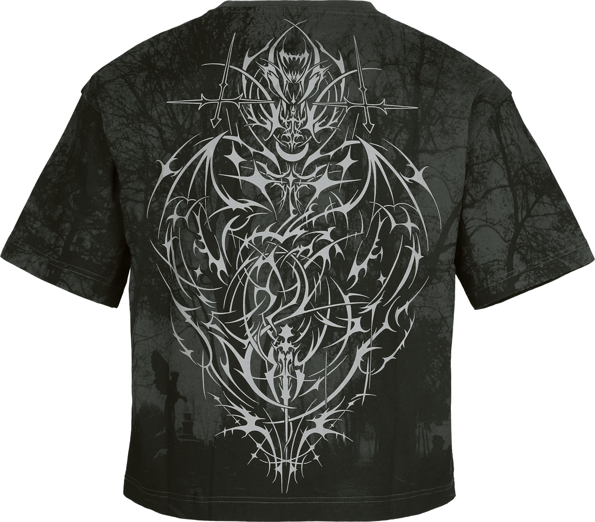 T-Shirt Manches courtes Gothic de Gothicana by EMP - Eternal Allure - S à XXL - pour Homme - gris foncé - Gothicana by EMP - View 2