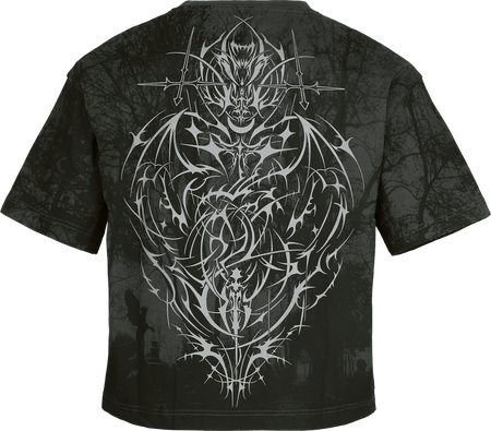 T-Shirt Manches courtes Gothic de Gothicana by EMP - Eternal Allure - S à XXL - pour Homme - gris foncé - Gothicana by EMP - View 2
