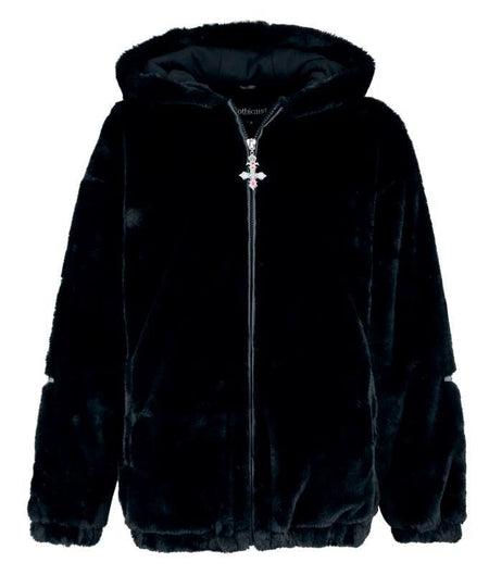 Manteau d'hiver Gothic de Gothicana by EMP - Eternal Allure - S à XXL - pour Femme - noir - Gothicana by EMP