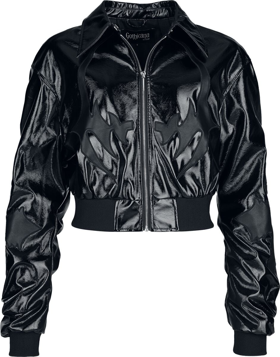 Veste mi-saison Gothic de Gothicana by EMP - Eternal Allure - S à XXL - pour Femme - noir - Gothicana by EMP