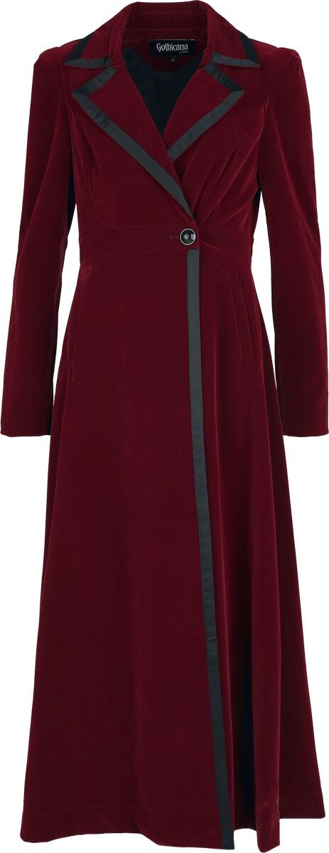 Manteaux Gothic de Gothicana by EMP - Countess Bathory - S à XXL - pour Femme - rouge foncé - Gothicana by EMP