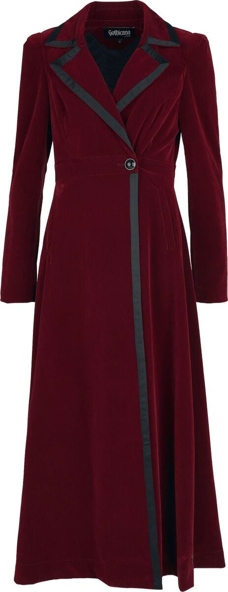 Manteaux Gothic de Gothicana by EMP - Countess Bathory - S à XXL - pour Femme - rouge foncé - Gothicana by EMP