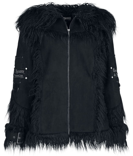 Manteau d'hiver Gothic de Gothicana by EMP - Eternal Allure - S à XXL - pour Femme - noir - Gothicana by EMP