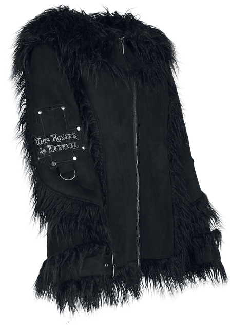 Manteau d'hiver Gothic de Gothicana by EMP - Eternal Allure - S à XXL - pour Femme - noir - Gothicana by EMP - View 2