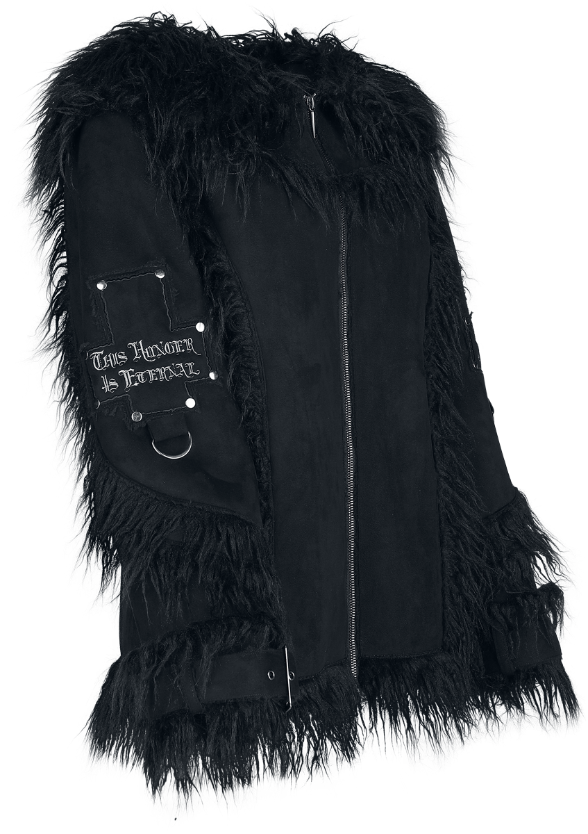 Manteau d'hiver Gothic de Gothicana by EMP - Eternal Allure - S à XXL - pour Femme - noir - Gothicana by EMP - View 2
