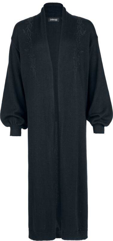 Gilets & Ponchos Gothic de Gothicana by EMP - Velum Noctis Strickmantel - S à XXL - pour Femme - noir - Gothicana by EMP