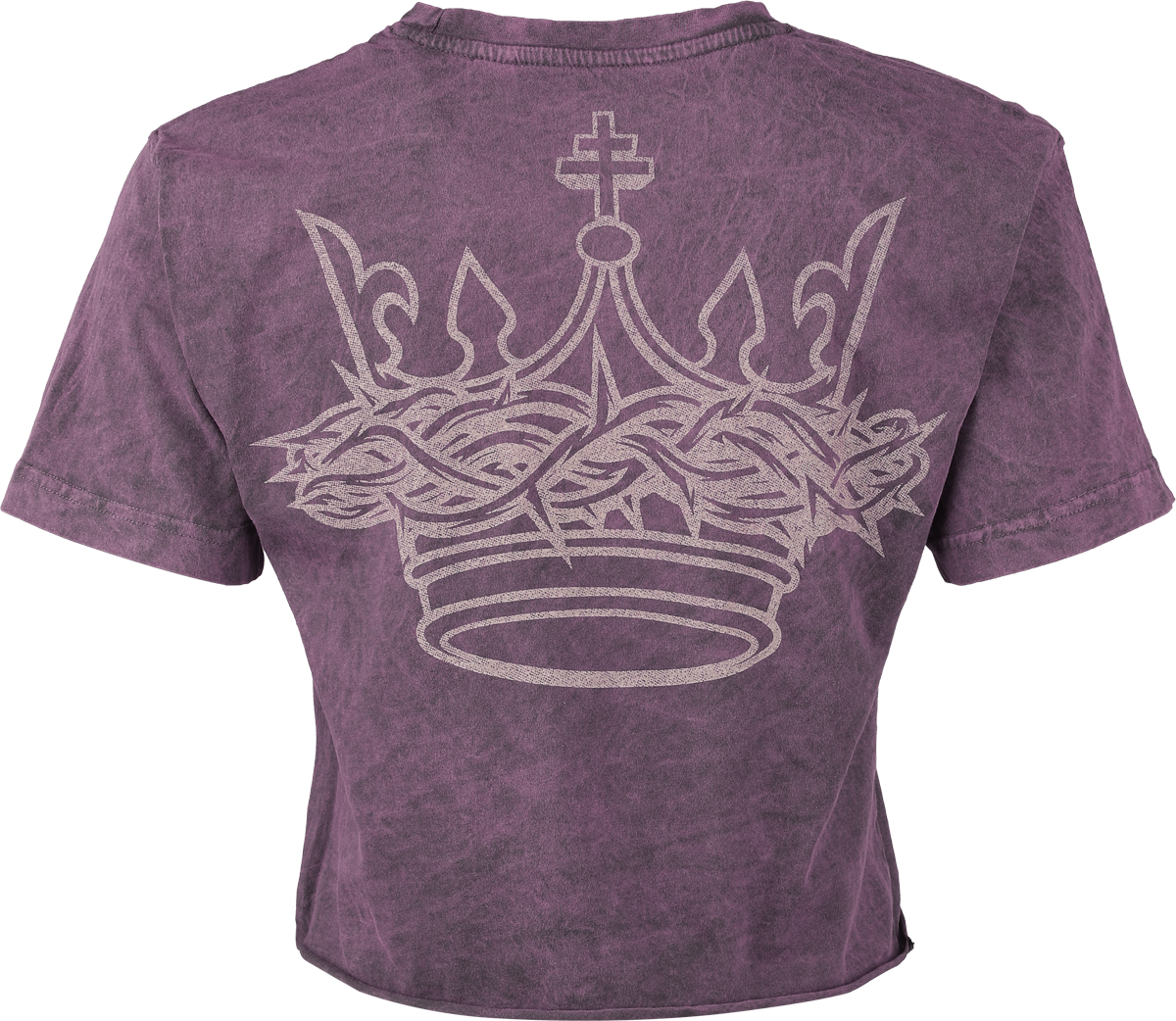 T-Shirt Manches courtes  de President - Crown Crop - S à XXL - pour Femme - violet - President - View 2