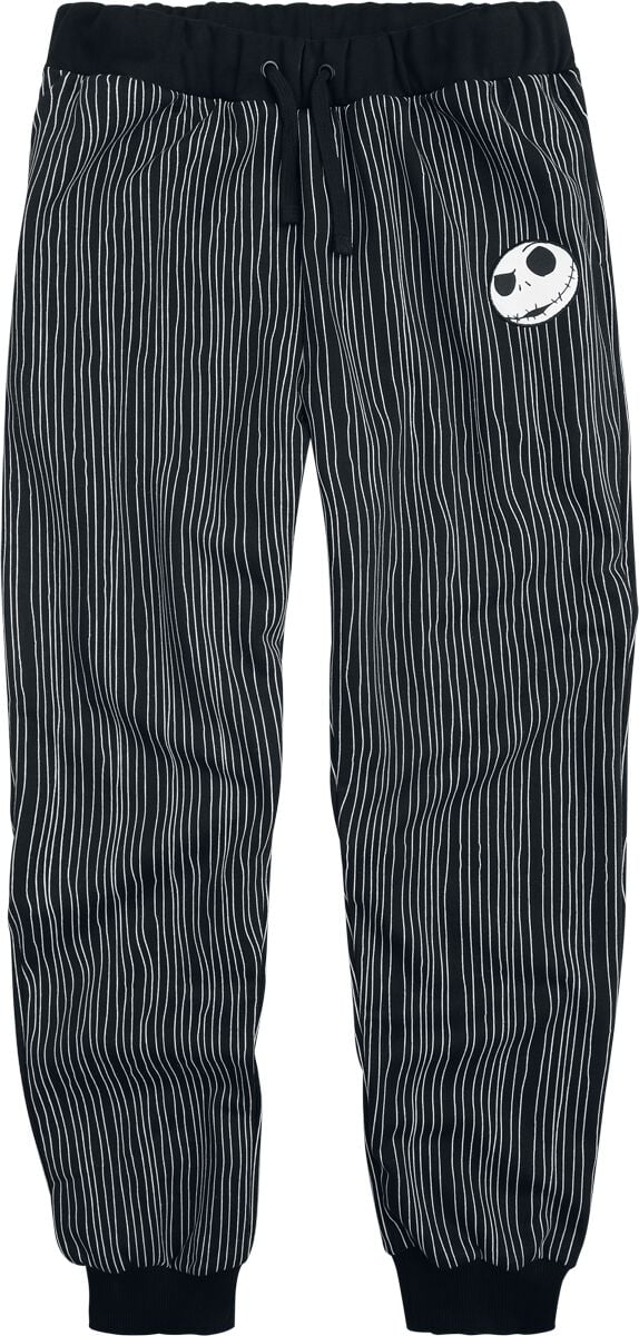 Bas de survêtement Disney de L'Étrange Noël De Monsieur Jack - Rayures - Jack - S à XXL - pour Homme - noir - L'Étrange Noël De Monsieur Jack