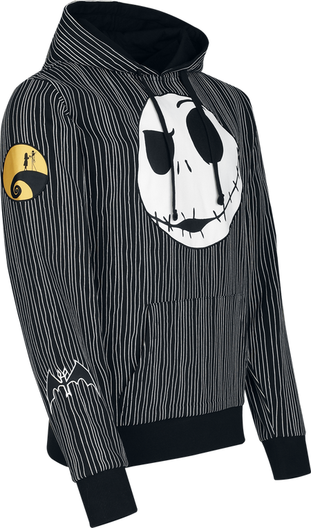 Sweat-shirt à capuche Disney de L'Étrange Noël De Monsieur Jack - Rayures - Jack - S à XXL - pour Homme - noir - L'Étrange Noël De Monsieur Jack - View 2