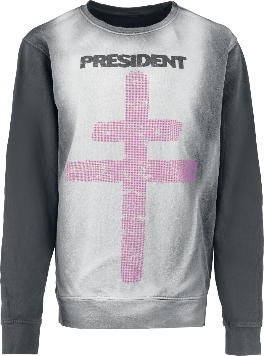 Sweat-shirt  de President - Rage - S à XXL - pour Femme - noir/gris - President