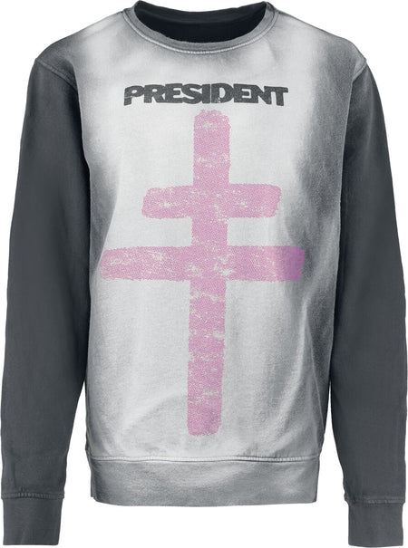 Sweat-shirt  de President - Rage - S à XXL - pour Femme - noir/gris - President