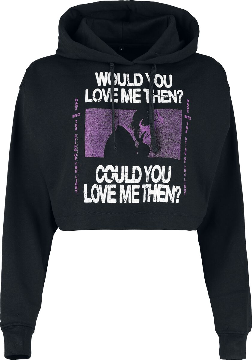 Sweat-shirt zippé à capuche  de President - Could You Cropped - S à XL - pour Femme - noir - President