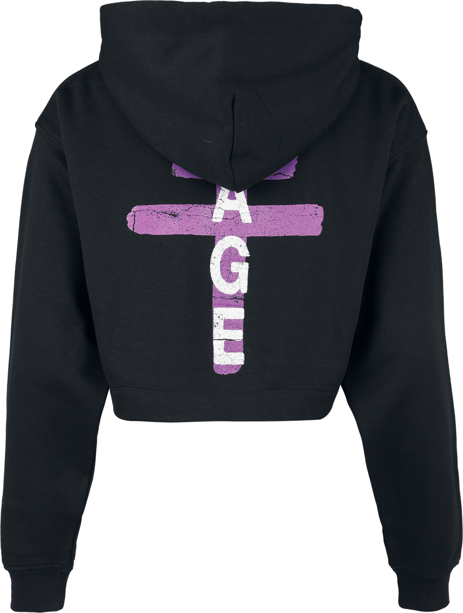 Sweat-shirt zippé à capuche  de President - Could You Cropped - S à XL - pour Femme - noir - President - View 2