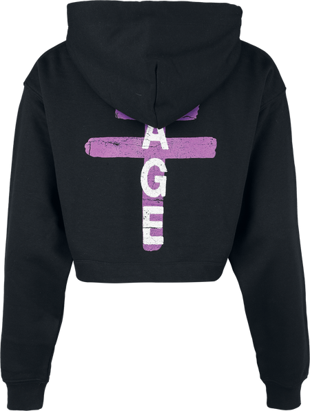 Sweat-shirt zippé à capuche  de President - Could You Cropped - S à XL - pour Femme - noir - President - View 2