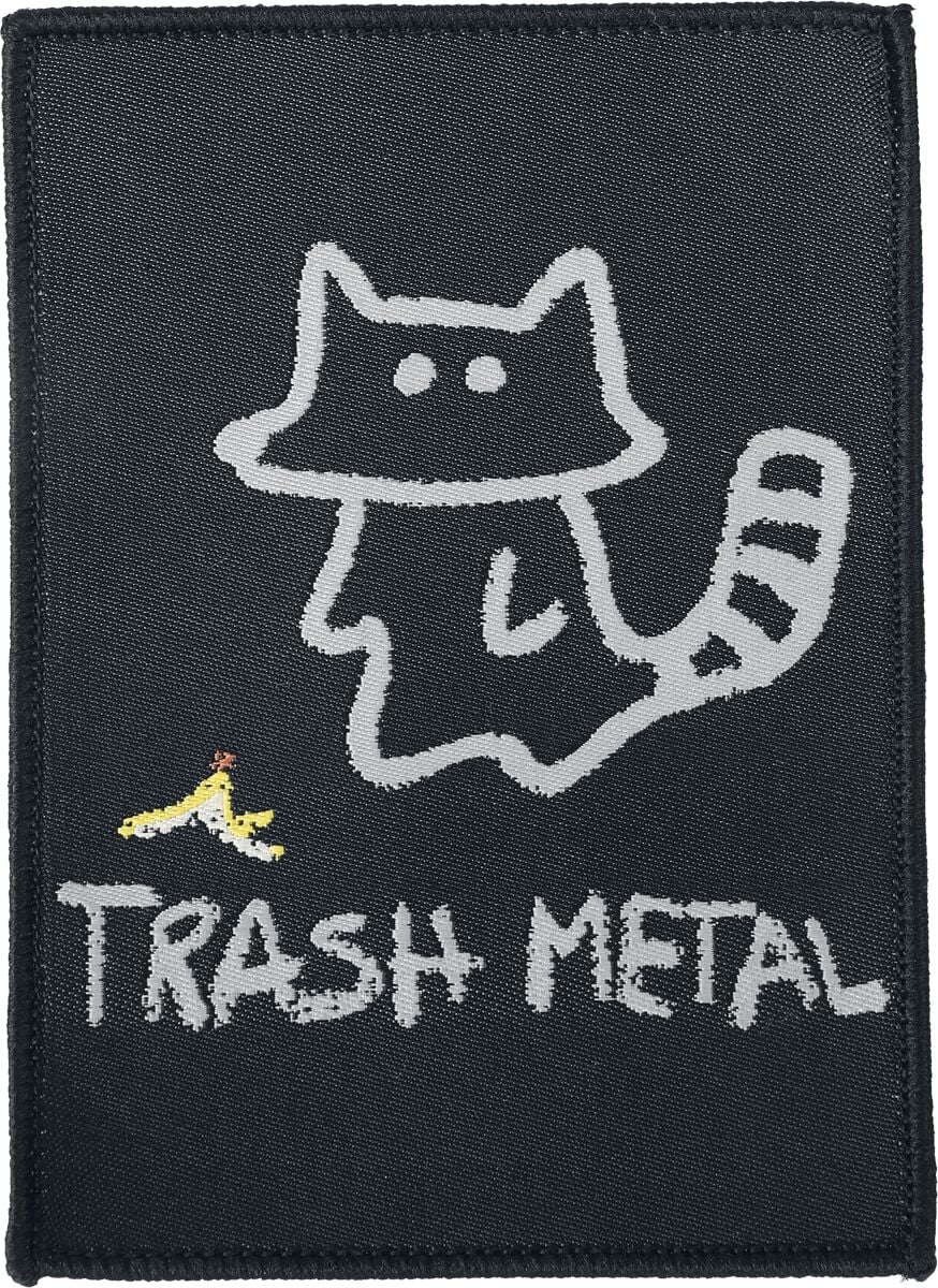 Patch Fun de Tierisch - Trash Metal Waschbär - pour Indifférent - multicolore - Tierisch