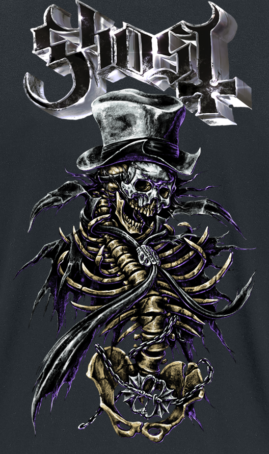 T-Shirt Manches courtes  de Ghost - Rattlebonez V - S à 5XL - pour Homme - noir - Ghost - View 2