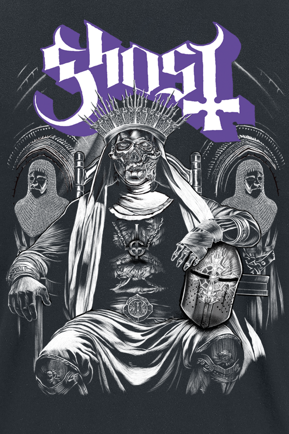T-Shirt Manches courtes  de Ghost - Cataphract - S à 5XL - pour Homme - noir - Ghost - View 2
