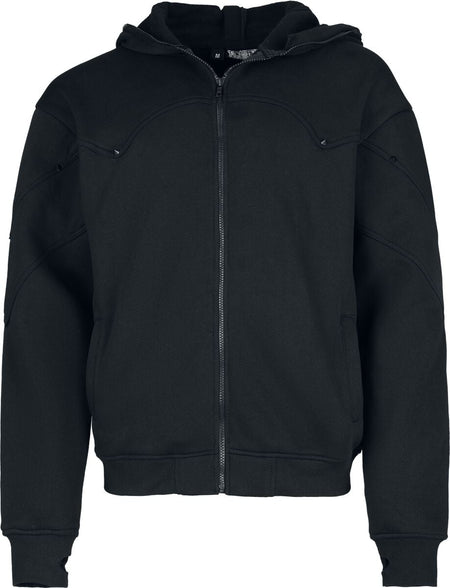 Sweat-shirt à capuche Gothic de Poizen Industries - Crowe Hood - S à 4XL - pour Homme - noir - Poizen Industries