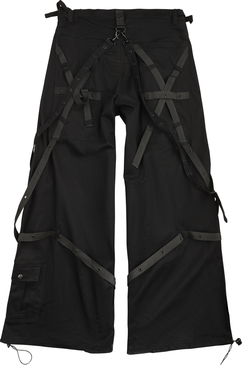 Pantalon en toile Gothic de Chemical Black - Alaric Pants Mens Black - W30L32 à W38L34 - pour Homme - noir - Chemical Black - View 2