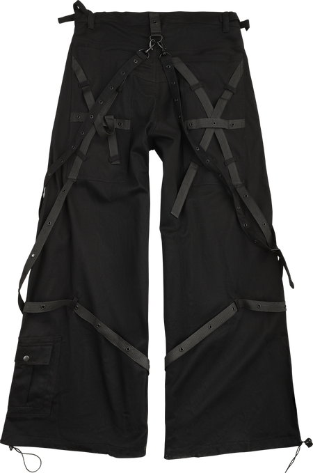 Pantalon en toile Gothic de Chemical Black - Alaric Pants Mens Black - W30L32 à W38L34 - pour Homme - noir - Chemical Black - View 2