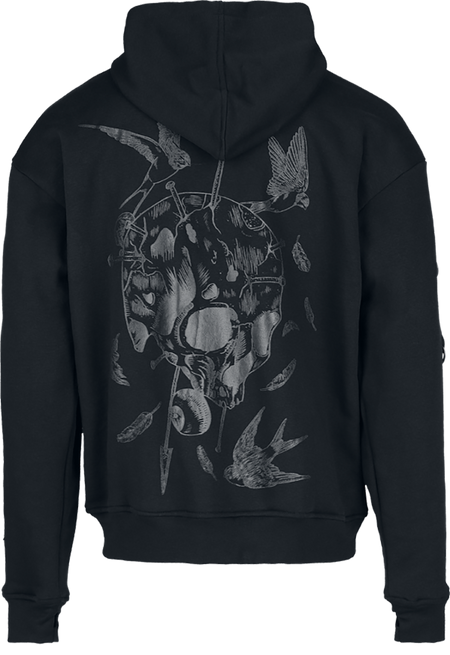 Sweat-shirt à capuche Gothic de Chemical Black - Ash Vale Hood Mens Black - S à 4XL - pour Homme - noir - Chemical Black - View 2