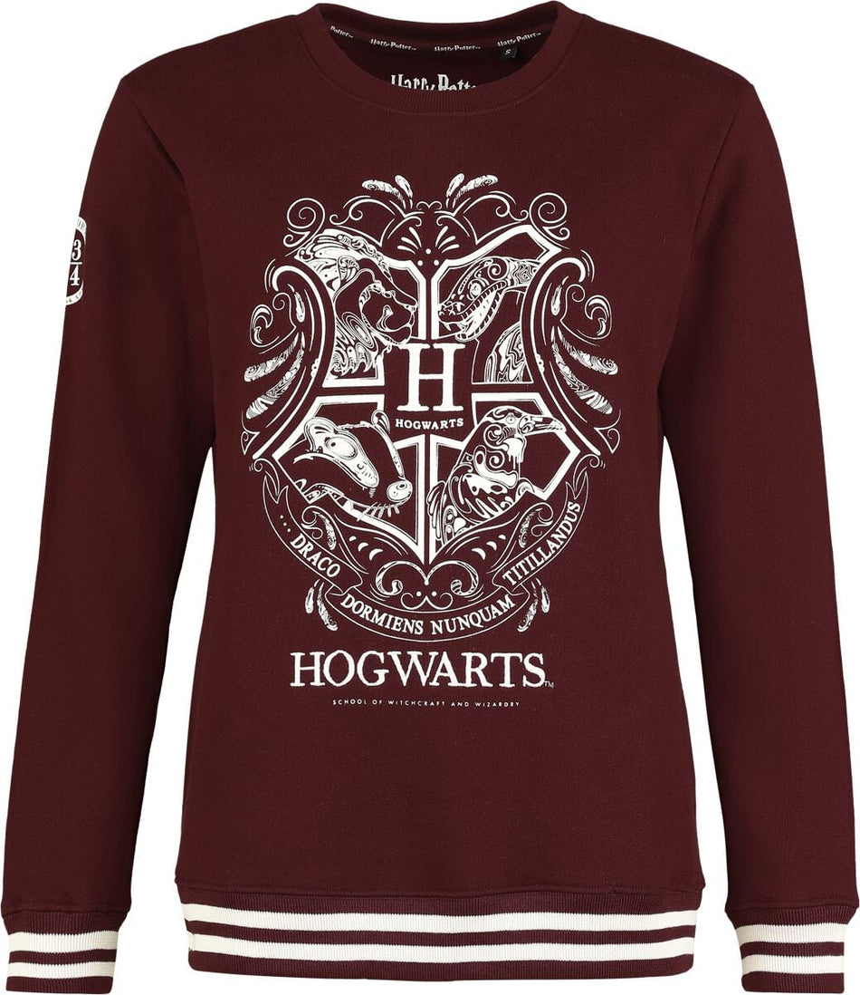 Sweat-shirt  de Harry Potter - Poudlard - S à XXL - pour Femme - bordeaux - Harry Potter