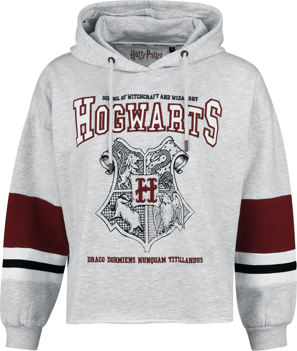 Sweat-shirt  de Harry Potter - Emblème Poudlard - S à XXL - pour Femme - gris - Harry Potter