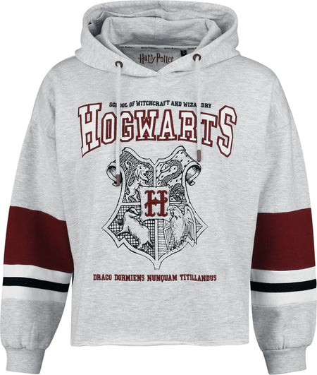 Sweat-shirt  de Harry Potter - Emblème Poudlard - S à XXL - pour Femme - gris - Harry Potter