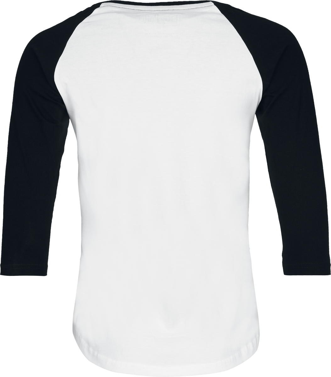 T-shirt manches longues  de Harry Potter - Poudlard - Style Grunge - S à XXL - pour Femme - blanc/noir - Harry Potter - View 2