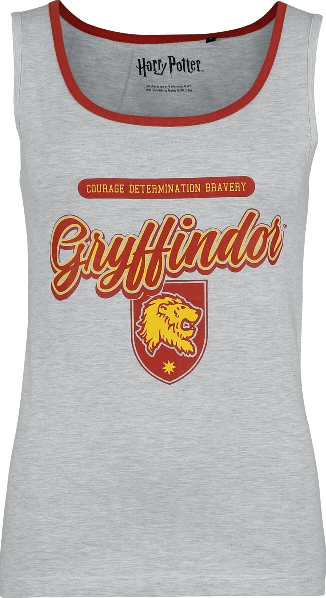 Top  de Harry Potter - Gryffondor - Courage Determination Bravery - S à XXL - pour Femme - crème - Harry Potter