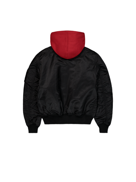 Bomber  de Alpha Industries - MA-1 D-Tec Sleeve Embroidery Bomber Jacket - S à 3XL - pour Homme - noir/rouge - alpha industries - View 2