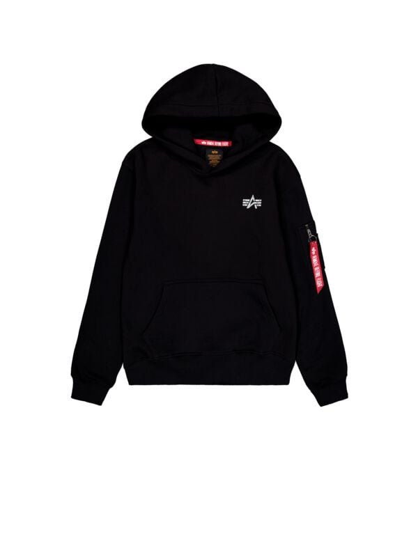 Sweat-shirt à capuche  de Alpha Industries - Signature Backprint Hoodie - S à 3XL - pour Homme - noir - alpha industries
