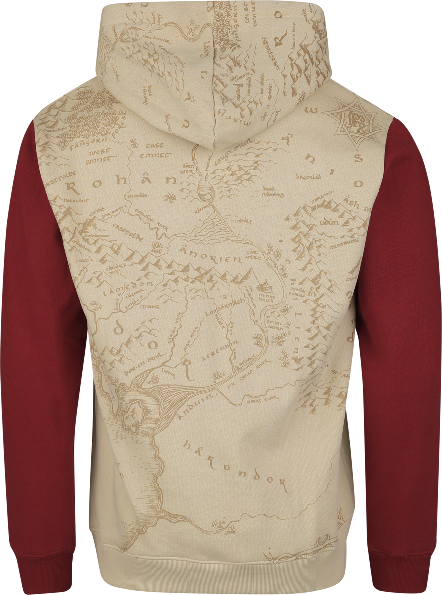 Sweat-shirt à capuche  de Le Seigneur Des Anneaux - Rohan & Gondor - S à XXL - pour Homme - multicolore - Le Seigneur Des Anneaux - View 2