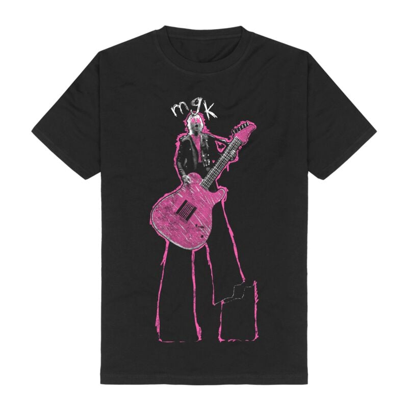 T-Shirt Manches courtes  de mgk (Machine Gun Kelly) - Papercuts Sketch - S à 3XL - pour Homme - noir - mgk (Machine Gun Kelly)
