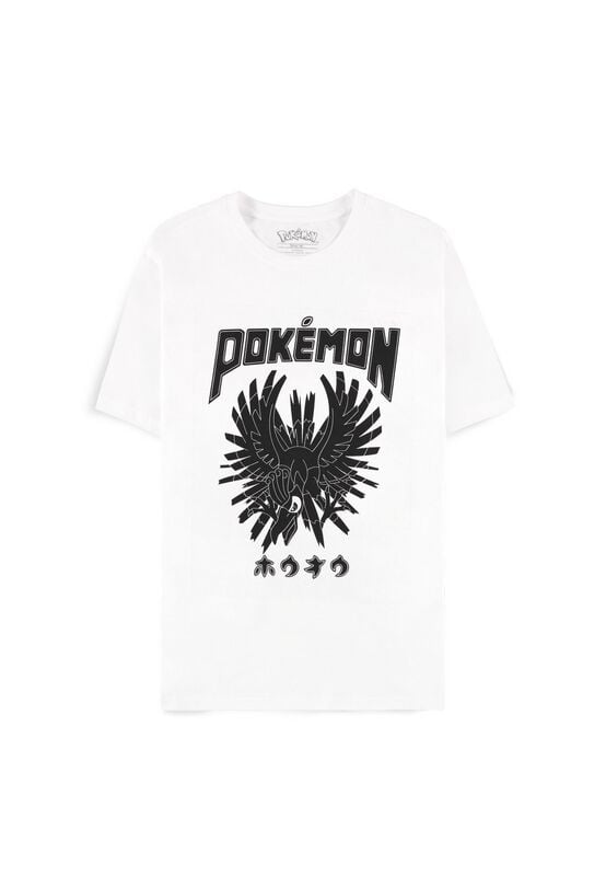 T-Shirt Manches courtes Gaming de Pokémon - Ho-oh - S à XXL - pour Homme - blanc - Pokémon