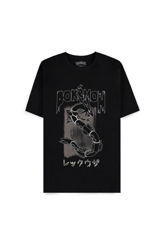 T-Shirt Manches courtes Gaming de Pokémon - Rayquaza - S à XXL - pour Homme - noir - Pokémon