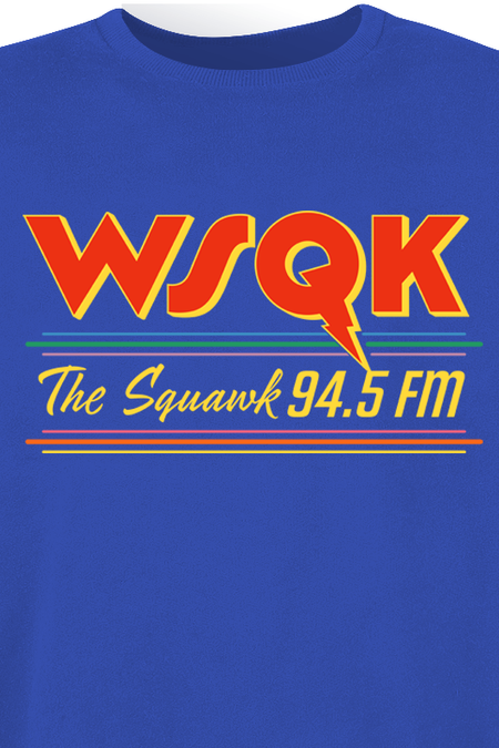 Sweat-shirt  de Stranger Things - Saison 5 - WSQK The Squawk 94.5 FM - S à XXL - pour Homme - bleu - Stranger Things - View 2