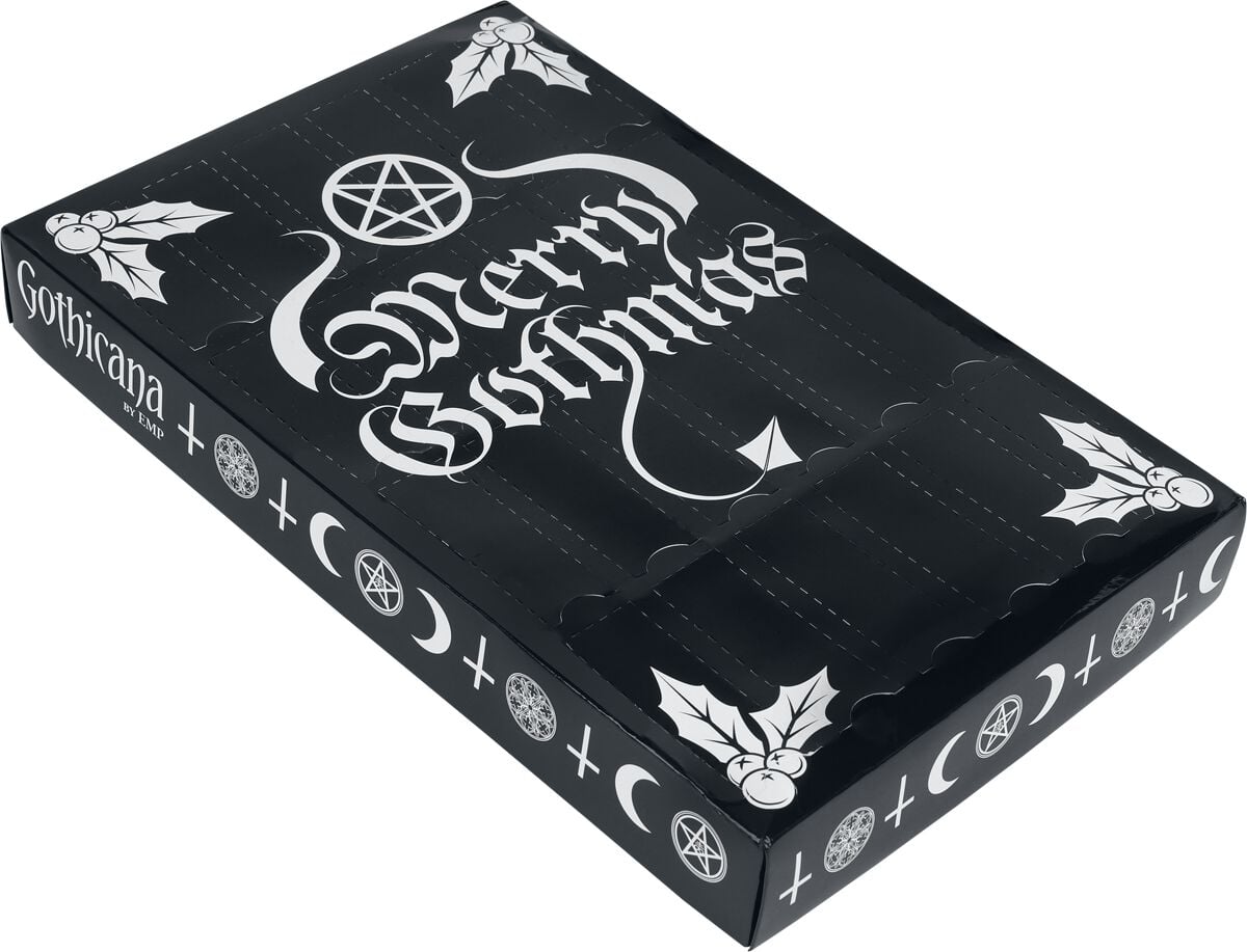 Calendrier de l'Avent Gothic de Gothicana by EMP - Socken-Adventskalender - pour Unisexe - multicolore - Gothicana by EMP