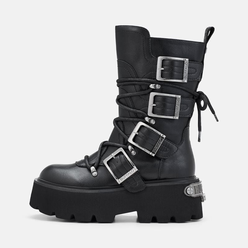 Bottes  de Buffalo - BRAKE BIKER HI - EU36 à EU41 - pour Femme - noir - Buffalo