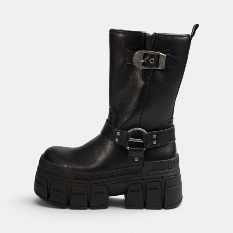 Bottes  de Buffalo - GOSPHER BIKER MID - EU40 - pour Femme - noir - Buffalo - View 2