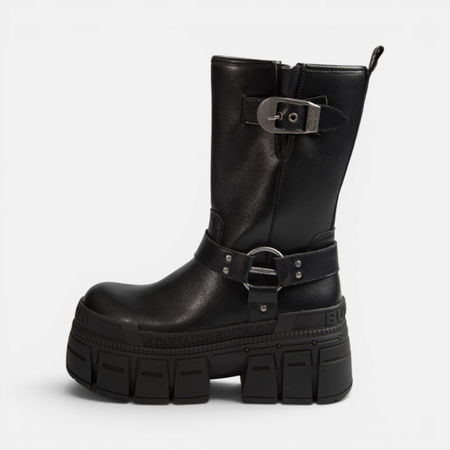 Bottes  de Buffalo - GOSPHER BIKER MID - EU40 - pour Femme - noir - Buffalo - View 2