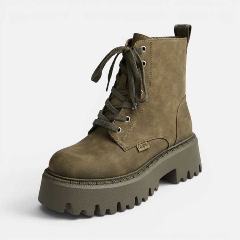 Bottes  de Buffalo - Aspen - Lacé - EU36 à EU41 - pour Femme - kaki - Buffalo